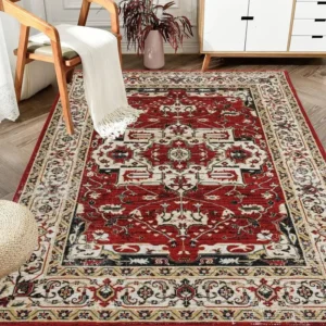Boho Blooms Washable Area Rug