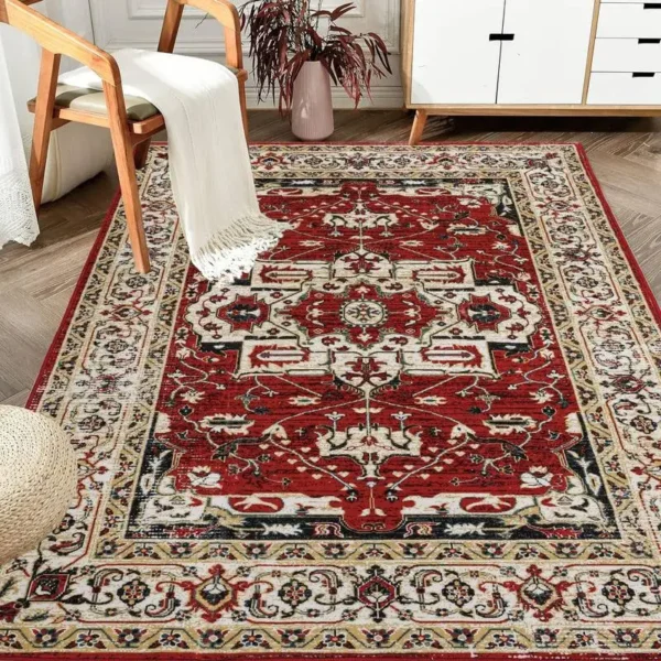 Boho Blooms Washable Area Rug